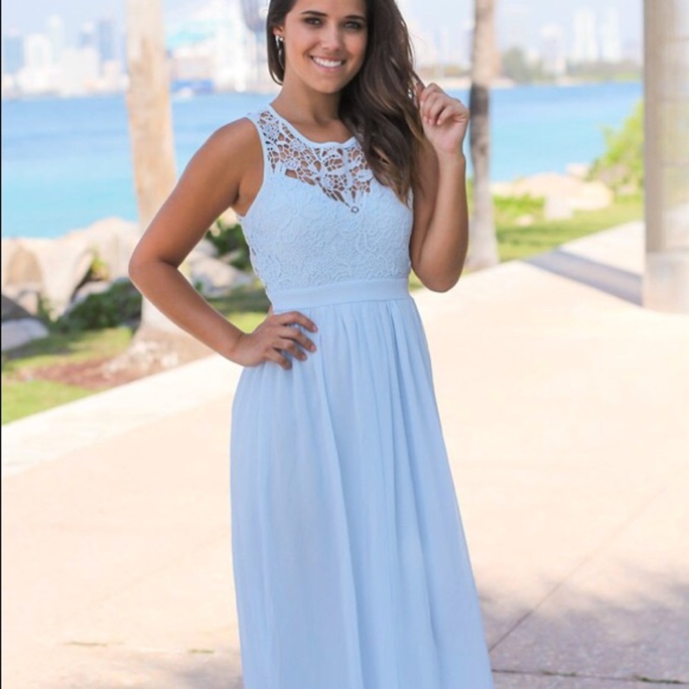 Pale Blue Maxi Dress
